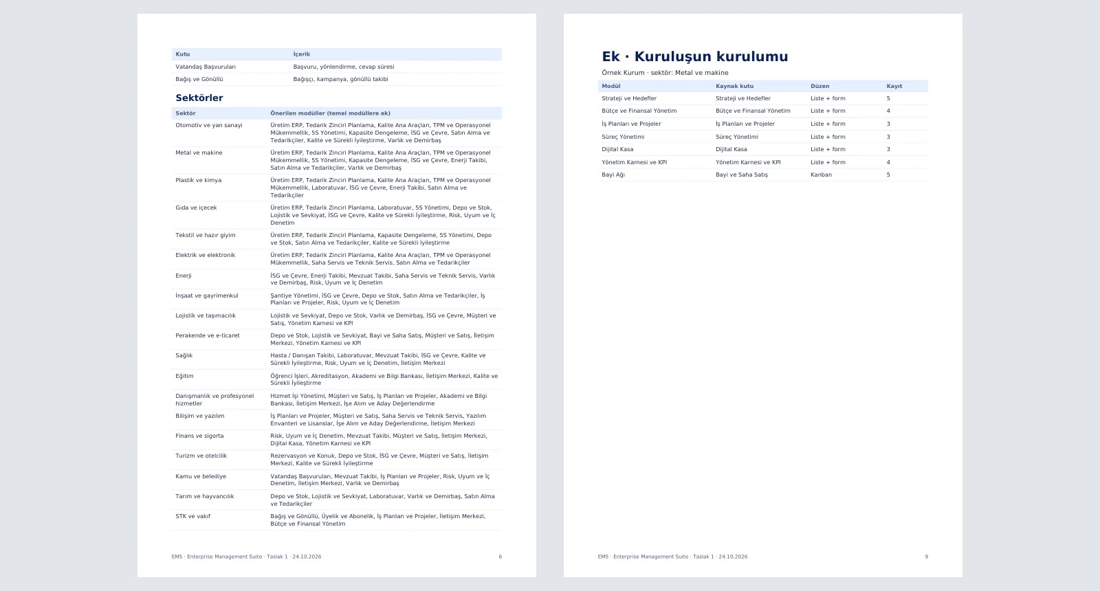 SETUP — Kurulumu belgeleyin